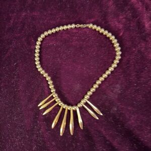 Elegant Gold Beaded Necklace